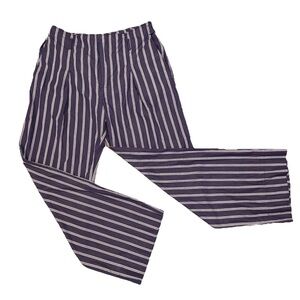 Lauren Ralph Lauren Striped Cotton Pants Blue White Stripes Size 10